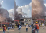 Tungku Pabrik PT ZTE di IMIP Meledak dan Terbakar, Karyawan Berhamburan ke Luar Gedung