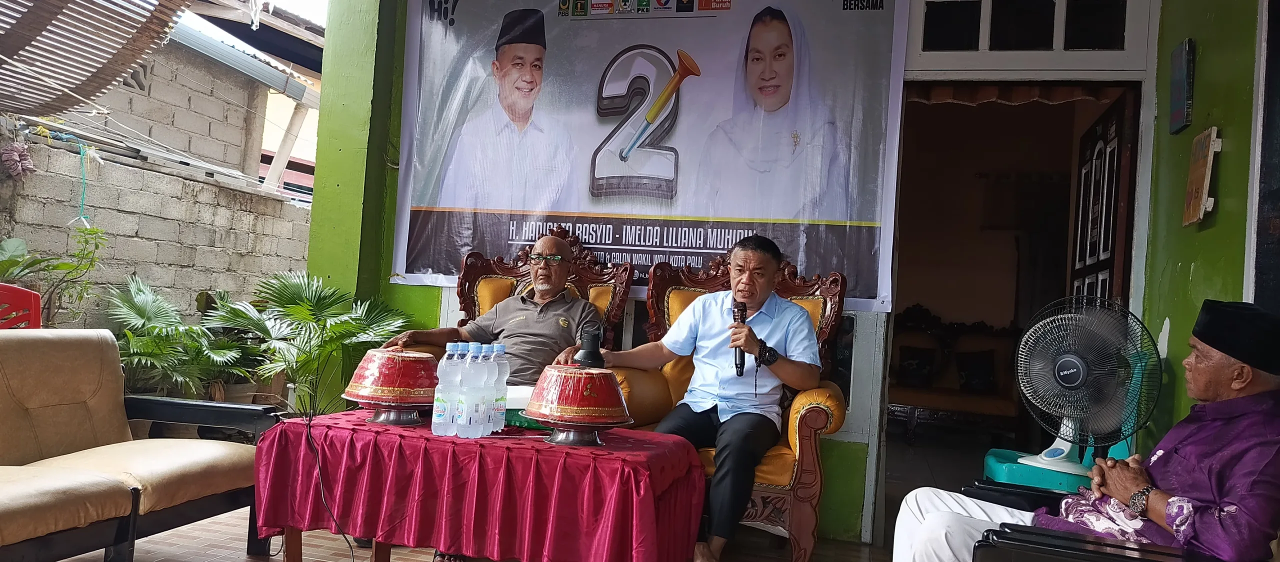 Calon Pilwalkot Palu Hadianto Terima Saran dan Kritik saat Temui Warga Jl Cempedak Palu Barat