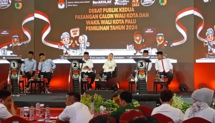 Hadianto-Imelda Paparkan Visi dan Solusi Permasalahan di Kota Palu dalam Debat Publik Kandidat Pilkada