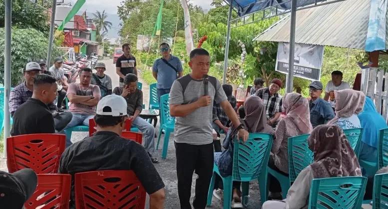 Calon Wali Kota Palu Hadianto Rasyid Janji Atasi Masalah Air Bersih Warga BTN Lasoani