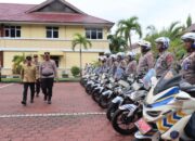 Wali Kota Palu Bacakan Amanat Kapolri saat Pimpin Gelar Pasukan Operasi Ketupat Tinombala 2025