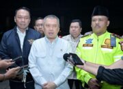 Menhub, Kakorlantas dan Dirut PT Jasa Raharja Tinjau Kelancaran Operasi Ketupat di Command Center KM 29