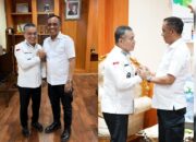 Tepis Isu Kerenggangan, Wali Kota Palu Silahturahmi ke Gubernur Sulteng, Bahas Program Strategis