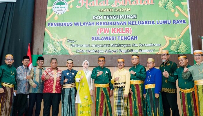 Gubernur Anwar Hafid Hadiri Halal Bihalal dan Pengukuhan KKLR: Karakter Kepemimpinan Saya Terbentuk dari Tanah Luwu