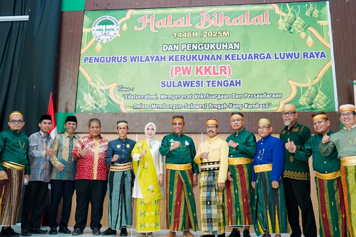 Gubernur Anwar Hafid Hadiri Halal Bihalal dan Pengukuhan KKLR: Karakter Kepemimpinan Saya Terbentuk dari Tanah Luwu