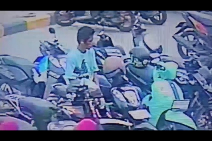Karyawan Palu Grand Mal Kehilangan Motor di Area Parkir, Pelaku Terekam CCTV