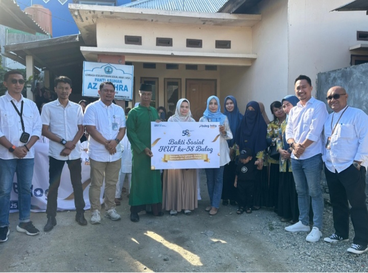 Bakti Sosial ke Panti Asuhan di Sulawesi Tengah Warnai Peringatan HUT Ke-58 Bulog