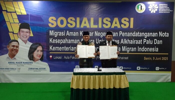 Menteri Karding Teken MoU dengan Universitas Alkhairaat Palu, Percepat Penguatan SDM Layak Jadi Pekerja Migran