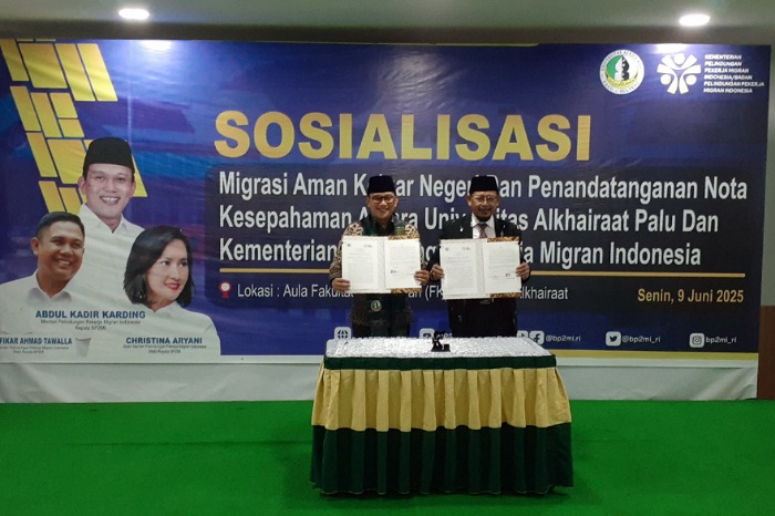 Menteri Karding Teken MoU dengan Universitas Alkhairaat Palu, Percepat Penguatan SDM Layak Jadi Pekerja Migran