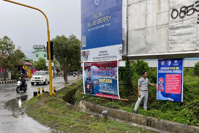 Jasa Raharja Sulteng Pasang Peringatan di Wilayah Rawan Kecelakaan Lalulintas