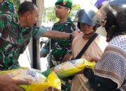 Bulog dan Korem Tadulako Gelar GPM, Salurkan Beras SPHP Murah di Kota Palu