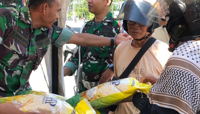Bulog dan Korem Tadulako Gelar GPM, Salurkan Beras SPHP Murah di Kota Palu
