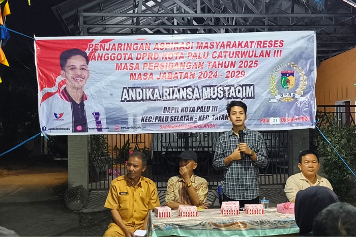 Anggota DPRD Palu Andika Riansa Serap Keluhan Warga soal Jalan dan Keamanan Lingkungan