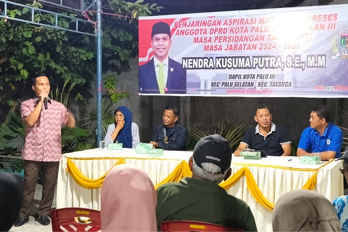 Reses DPRD Palu, Nendra Kusuma Terima Aspirasi soal Jaminan Kesehatan, Singgung Perbaikan Jalan Lingkungan