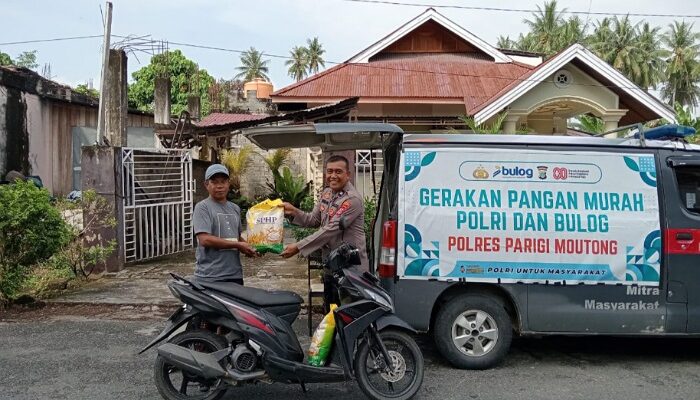 Polres Parimo Gandeng Bulog Gelar Gerakan Pangan Murah, Sasar Warga di Parigi dan Siniu