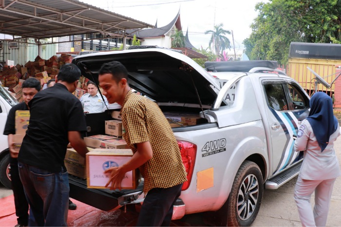 Jasa Raharja Distribusi Bantuan untuk Korban Banjir Bandang dan Longsor di Lubuk Minturun Sumbar