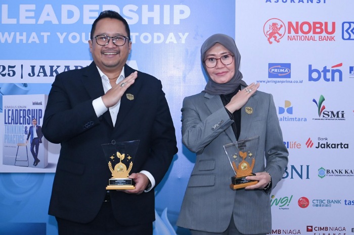 Dewi Aryani Suzana dan Harwan Muldidarmawan Terpilih sebagai The Next Future Leader 2025 oleh Infobank