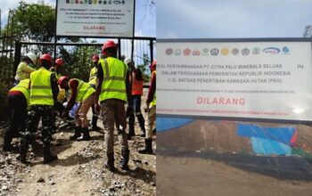 Tambang Ilegal di Poboya – Vatutela Tetap Jalan Meski Plang Satgas PKH Terpasang