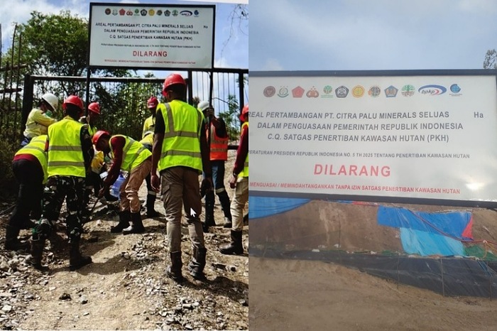 Tambang Ilegal di Poboya - Vatutela Tetap Jalan Meski Plang Satgas PKH Terpasang