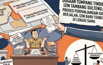 Dugaan Tumpang Tindih Izin Tambang Mencuat di Sulteng, Izin Baru Terbit Saat Proses Perpanjangan IUP