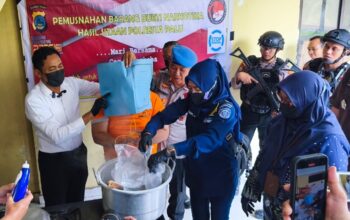 Sabu 2 Kg Dimusnahkan di Palu, Terungkap Fakta Tersangka Sudah Edarkan 1 Kg di Kayumalue