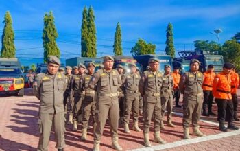 Satpol PP Sulteng Ikut Siaga dalam Apel Gelar Pasukan, Antisipasi Dampak Dinamika Global 2026