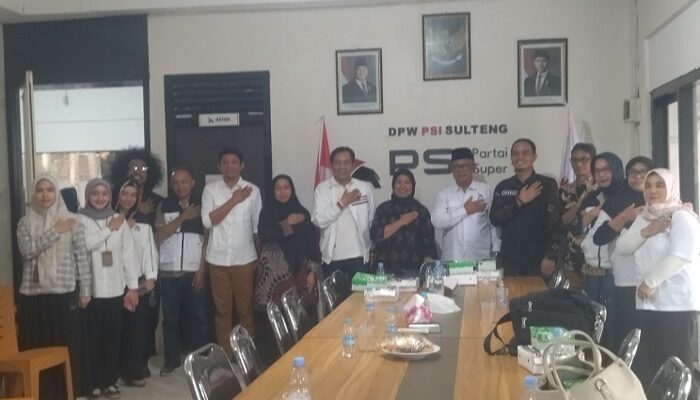 KPU dan Bawaslu Kunjungi DPW PSI Sulteng, Perkuat Koordinasi Menuju Tahapan Pemilu