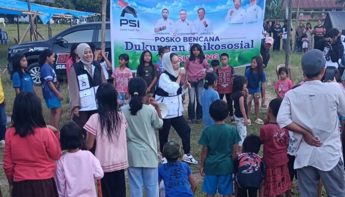 Aksi PSI Peduli di Lembantongoa Hadirkan Trauma Healing dan 2.000 Paket Bantuan untuk Penyintas Gempa