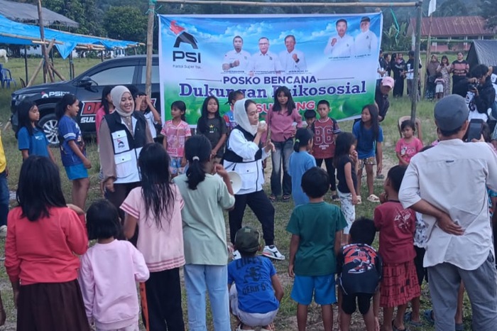 Aksi PSI Peduli di Lembantongoa Hadirkan Trauma Healing dan 2.000 Paket Bantuan untuk Penyintas Gempa